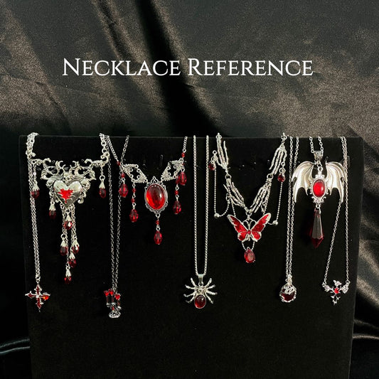 Jollyhit Gothic Red & Black Mystery Jewelry Skull Jar – 30PCS Costume Jewelry Set, Vampire-Inspired Gift,Estimated Delivery in 15 Business Days