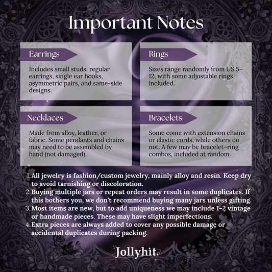 Jollyhit Light Gothic & Witchy Mystery Jewelry Jar - Estimated Delivery in 15 Business Days