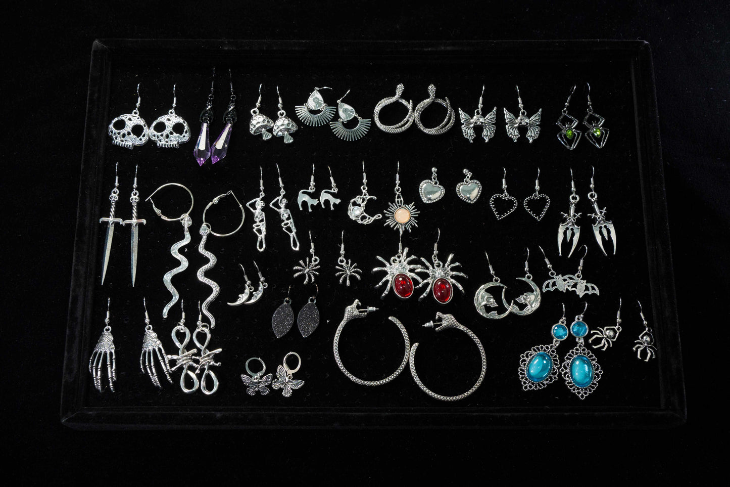 50pcs Gothic Witch Mystery Jewelry Jar – Viral Unboxing Haul | Gothcore Aesthetic Surprise Box