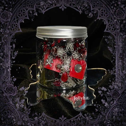 [Red, Blue, Purple, or Green Theme | Non-Customizable] Gothic Witchy Mystery Jewelry Jar 30 Pcs - Estimated Delivery in ~15 Business Days