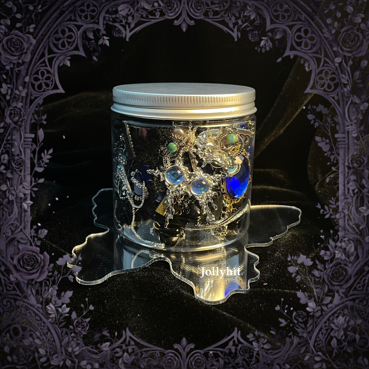 [Red, Blue, Purple, or Green Theme | Non-Customizable] Gothic Witchy Mystery Jewelry Jar 30 Pcs - Estimated Delivery in ~15 Business Days