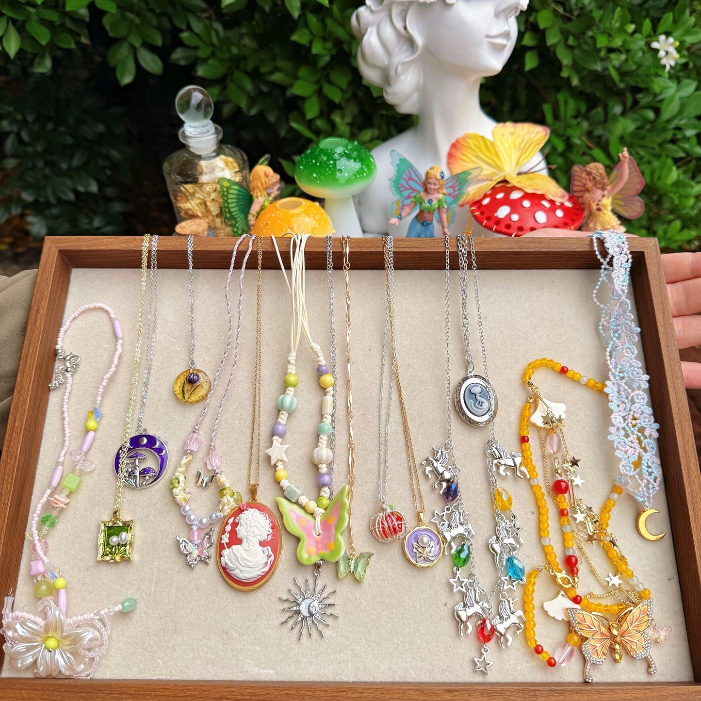 Jollyhit Whimsical & Fairycore Mystery Jewelry Jar – 24PCS Colorful Summer Jewelry Set, Cute Fruit & Insect Aesthetic, Lightweight Resin & Plastic Accessories - Estimated Delivery in 15 Business Days