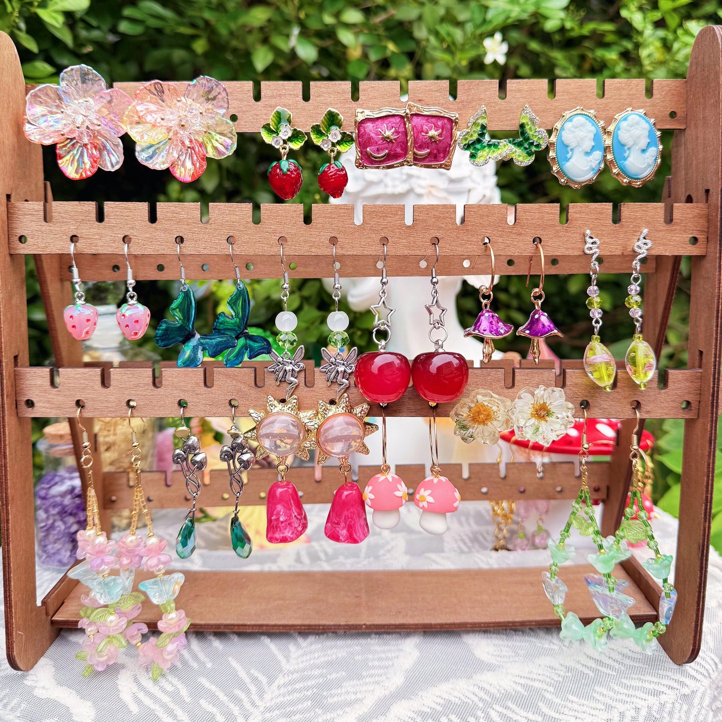 Jollyhit Whimsical & Fairycore Mystery Jewelry Jar – 24PCS Colorful Summer Jewelry Set, Cute Fruit & Insect Aesthetic, Lightweight Resin & Plastic Accessories - Estimated Delivery in 15 Business Days