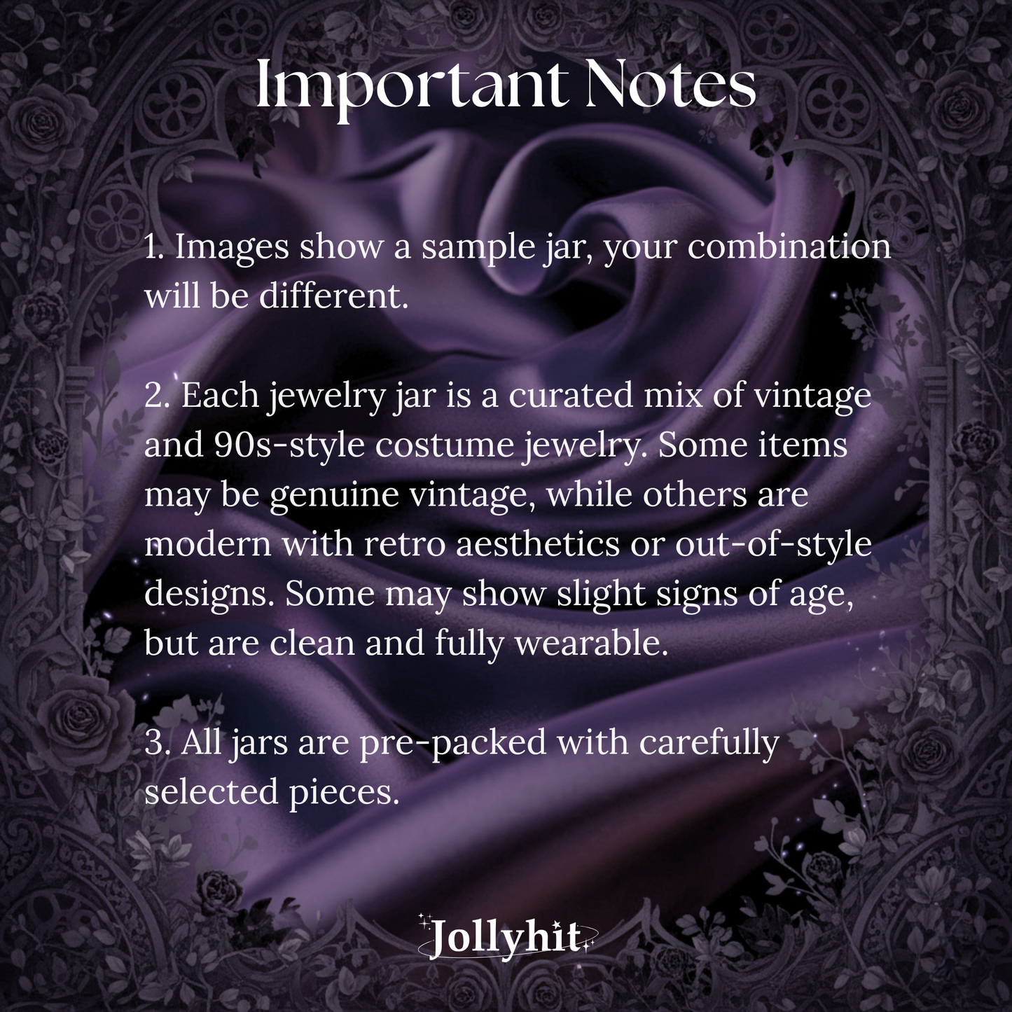 Vintage Style Mystery Jewelry Jar - 30 Pcs - Estimated Delivery in ~15 Business Days