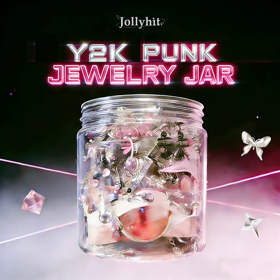 Jollyhit Y2K PUNK Mystery Jewelry Jar - 30 Pcs - Estimated Delivery in 15 Business Days