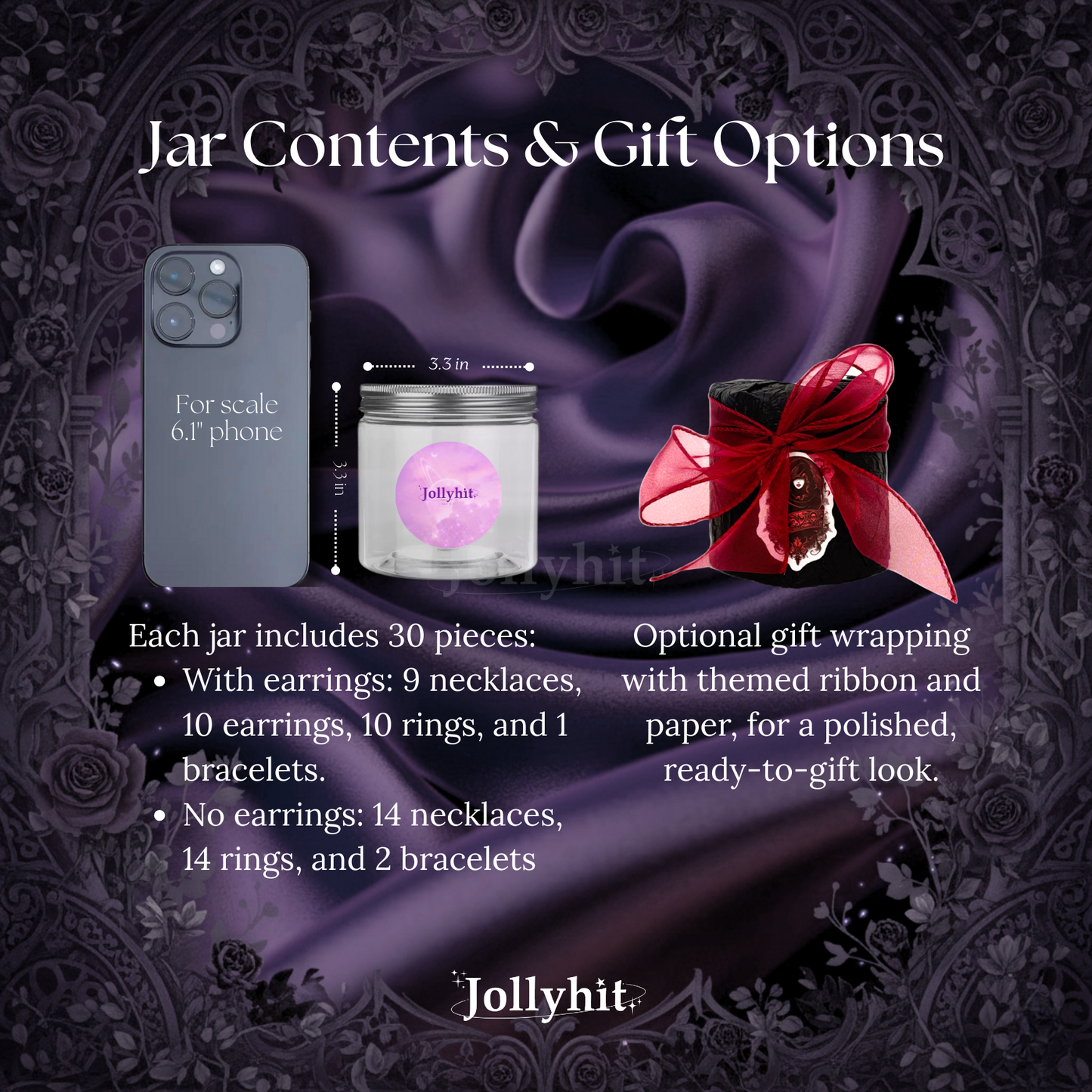 [Customizable Upgraded Version] Gothic Witchy Mystery Jewelry Jar - Estimated Delivery in ~15 Business Days